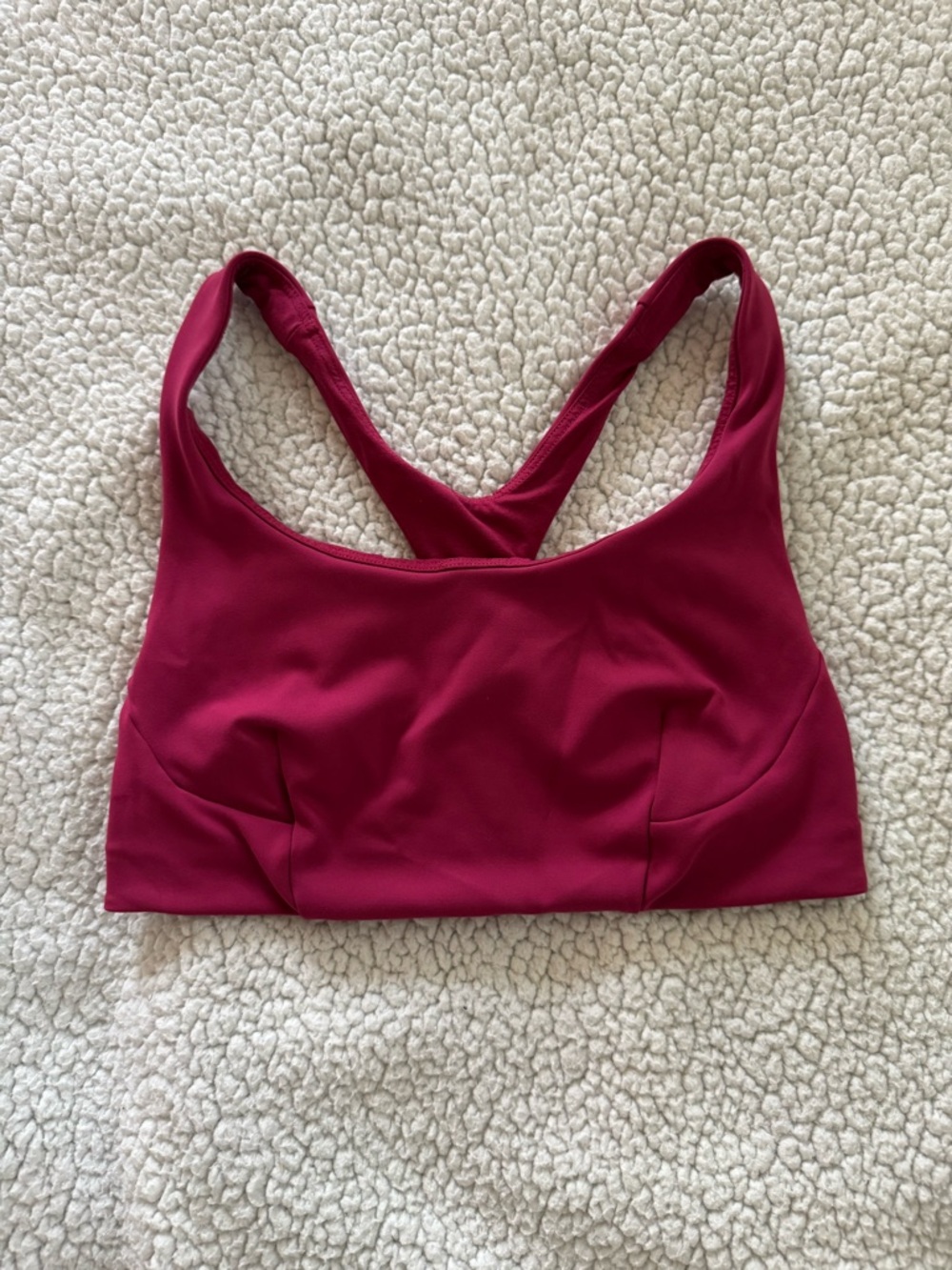 lululemon athletica Wine-Red Racerback Sports Bra
